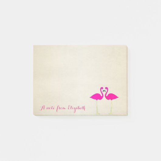 Schattige Lieve Stijlvolle ,Flamingo's Post-it® Notes (Voorkant)