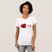 Schattige lieveheersbeestje Animal Print T-Shirt (Voorkant volledig)