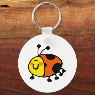 Schattige Lieveheersbeestje Cartoon voor Kinderen  Sleutelhanger