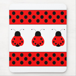 Schattige lieveheersbeestje Mousepad Muismat