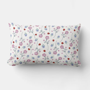 Schattige lieveheersbeestje polka dot Daisy Flower Kussen