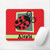 Schattige lieveheersbeestje; scharlakenrode strepe muismat (Met muis)