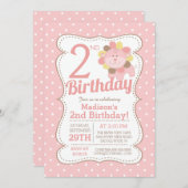 Schattige Lion Oerwoud Safari Meisjes Verjaardagsu Kaart (Voorkant / Achterkant)