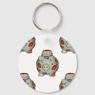 Schattige Lippenstift Biggetje Sleutelhanger