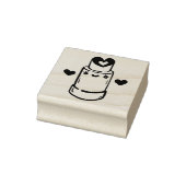 Schattige lippenstift hart 	rubberstempel (Stempel)