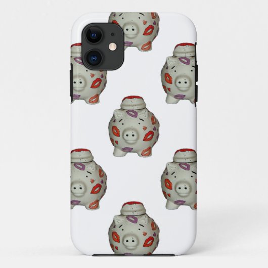 Schattige lipstick Pig Case-Mate iPhone Case (Achterkant)
