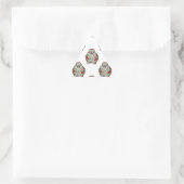 Schattige lipstick Pig Driehoek Sticker (Tas)