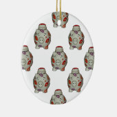 Schattige lipstick Pig Keramisch Ornament (Rechts)