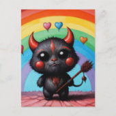Schattige Little Devil Critter AI Art Briefkaart (Voorkant)