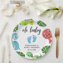 Schattige Little Dino Baby shower