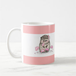 Schattige Little Hedgehog Pink White Koffiemok