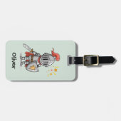 Schattige Little Knight Bagagelabel (Voorkant horizontaal)