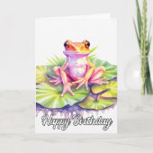 Schattige Little Resting Froggie Kaart (Voorkant)