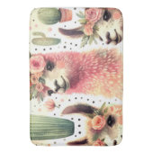  Schattige Llama Waterverf Badmat (Voorkant Verticaal)