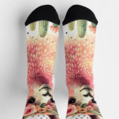  Schattige Llama Waterverf Sokken (Top)