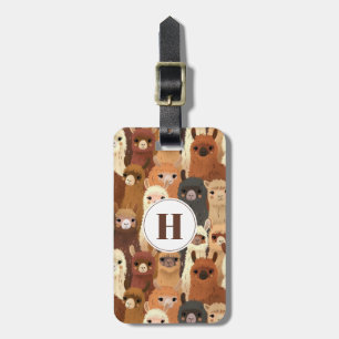 Schattige Llamas-Bagagelabel Bagagelabel