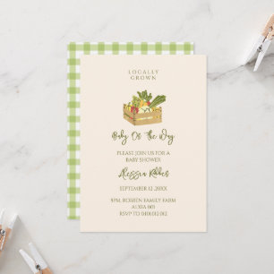 Schattige Lokale Boerengroenten Baby Shower