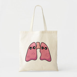 Schattige longen - Menselijke biologie Tote Bag