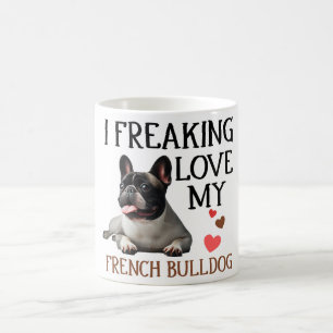 Schattige Love My French Bulldog Koffiemok
