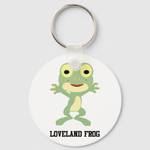 Schattige Loveland Kikker Sleutelhanger