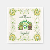 Schattige Lucky Little Shamrock Baby shower Servet (Voorkant)