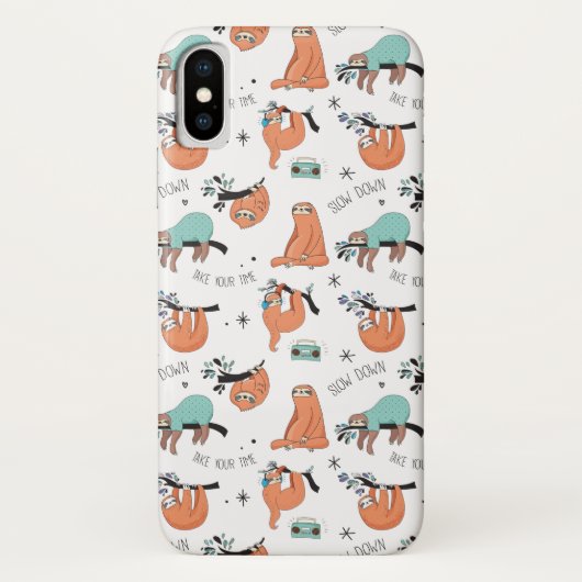 Schattige luiaard Case-Mate iPhone case (Achterkant)