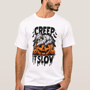 Schattige Luiaard Gelukkig Halloween T-shirt