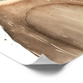 Schattige luiaard poster (Hoek)