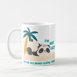 Schattige luie panda koffiemok