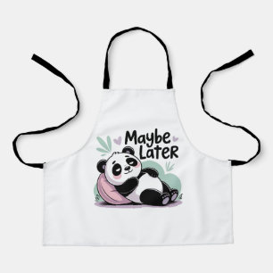 Schattige Luie Panda – “Misschien Later” Ontspanne Schort