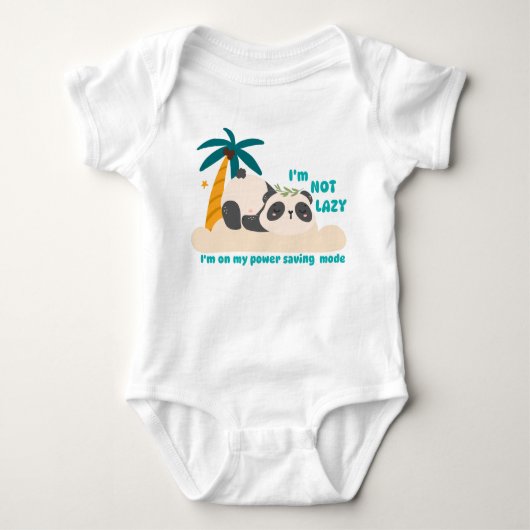 Schattige luie panda romper (Voorkant)