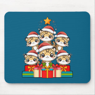 Schattige Luipaardgekko Le Hagedis Kerstboom Kerst Muismat