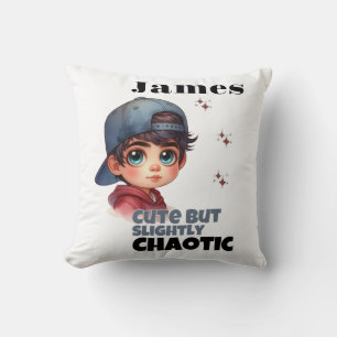 Schattige maar een beetje chaotisch kussen