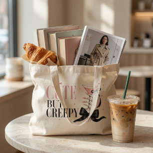 Schattige Maar Griezige Coquette Halloween Tote Bag