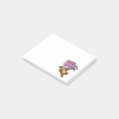 Schattige maar ondeugende luiaard post-it® notes (Schuin)