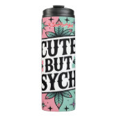 Schattige maar Psycho Skull Design Thermosbeker (Voorkant)