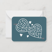 Schattige Mac-nificent Mac & Cheese Valentijnskaar Notitiekaartje (Achterkant)