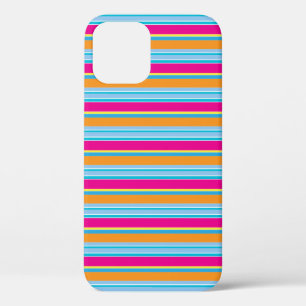 Schattige magische kleurrijke strepen iPhone 12 pro hoesje