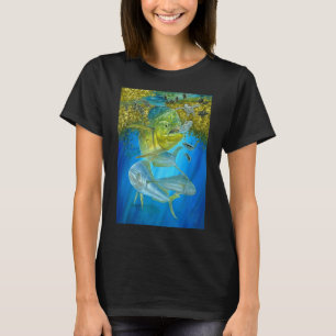 Schattige Mahi Mahi Vissen Vis Tonijn En Schildpad T-shirt