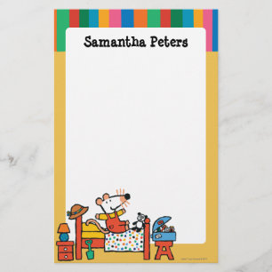 Schattige Maisy in Red Overalls Briefpapier