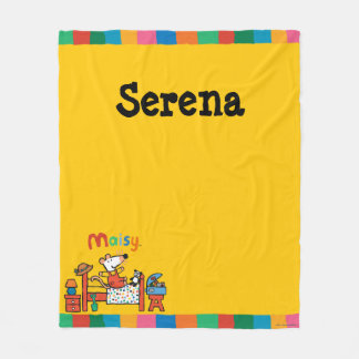 Schattige Maisy in Red Overalls Fleece Deken