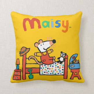 Schattige Maisy in Red Overalls Kussen