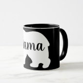 Schattige Mama beer design moederdag cadeau Mok (Voorkant rechts)