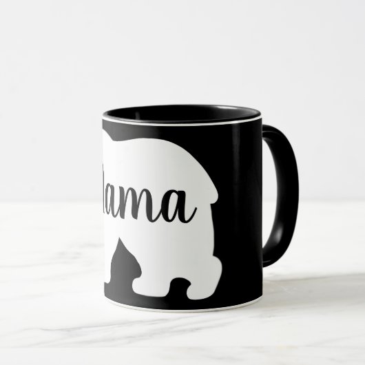 Schattige Mama beer design moederdag cadeau Mok (Voorkant rechts)