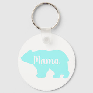 Schattige Mama beer design moederdag cadeau Sleutelhanger