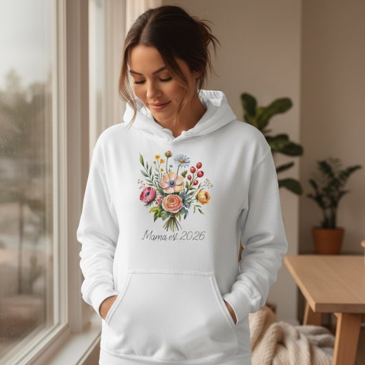Schattige Mama Gans Est Zachte Vrouwelijke Stijl Hoodie