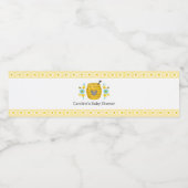 Schattige Mama naar Bee Waterfles Etiket (Enkel label)