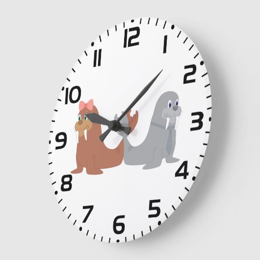 Schattige mannelijke en Vrouw walrussen Grote Klok (Hoek)