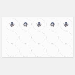 Schattige Marokkaanse Berber Theepot Kawaii Sticke Labels