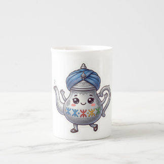 Schattige Marokkaanse Berber-theepot Kawaii-sticke Porselein Kop